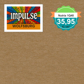 Vorwerk Nutria 2G22 gold Teppichboden – quadratische Draufsicht, Velours, 35,95 €/m²